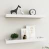  Loggia Wall Shelves 2 pcs Oak and White 60x15x4 cm MDF Colour oak and white Size 60 x 15 x 4 cm Quantity in Package 2 Number of Pieces 1 