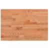 Rectangular Solid Wood Beech Table Top - 60x40 cm