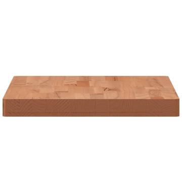 Rectangular Solid Wood Beech Table Top - 60x40 cm