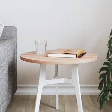 Round Solid Wood Beech Table Top Ø40x1.5 cm | Hipo Market