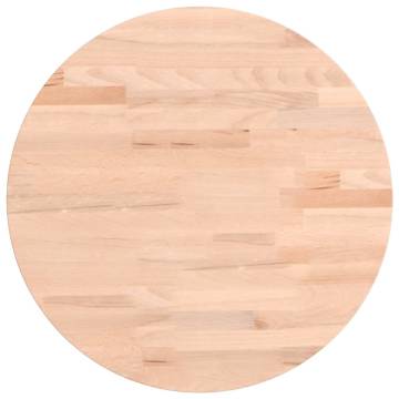 Round Solid Wood Beech Table Top Ø40x1.5 cm | Hipo Market