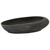 Countertop Basin Grey & Black Oval 59x40 cm - Chic Bathroom Sink