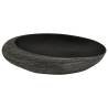 Countertop Basin Grey & Black Oval 59x40 cm - Chic Bathroom Sink