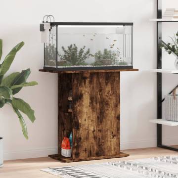 Aquarium Stand Smoked Oak - 75x36x72.5 cm | Hipomarket UK