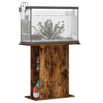 Aquarium Stand Smoked Oak - 75x36x72.5 cm | Hipomarket UK