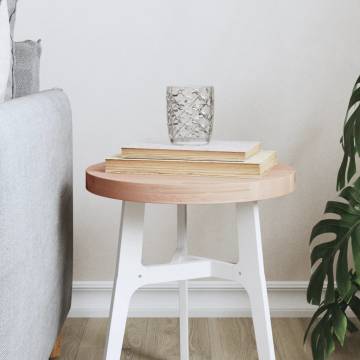 Table Top Ø30x2.5 cm Round Solid Wood Beech - Hipo Market