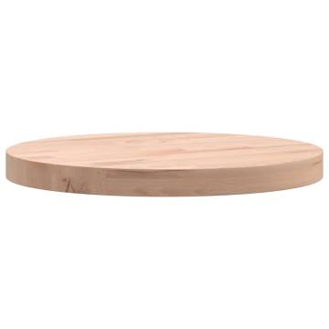 Table Top Ø30x2.5 cm Round Solid Wood Beech - Hipo Market