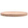 Table Top Ø30x2.5 cm Round Solid Wood Beech - Hipo Market