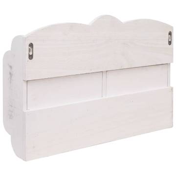 Wall Mounted Coat Rack - White 50x10x34 cm | HipoMarket