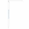 Walk-in Shower Wall White 100x195 cm Clear ESG Glass