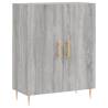 Stylish Highboard Grey Sonoma 69.5x34x180 cm | HipoMarket