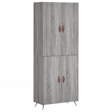 Elegant Highboard Grey Sonoma - Stylish Storage Solution