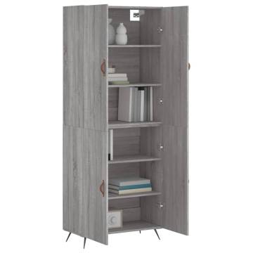 Elegant Highboard Grey Sonoma - Stylish Storage Solution