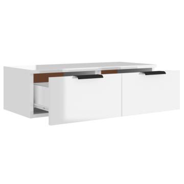 High Gloss White Wall Cabinet | Stylish Storage Solution