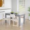 Dining Table Concrete Grey 140x74.5x76 cm Engineered Wood Colour concrete grey Quantity in Package 1 