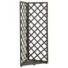  Corner Trellis Planter Grey 50x50x145 cm Solid Firwood Colour grey Quantity in Package 1 