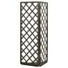 Corner Trellis Planter Grey 50x50x145 cm - Solid Firwood