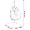 Stylish Anthracite Steel Hanging Egg Chair Stand | Hipo Market