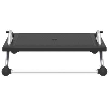 Ergonomic Footrest Black 45x40x13.5 cm | Comfort at Your Desk