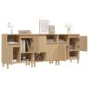 Sonoma Oak Sideboards 3 pcs - Stylish Storage Solutions