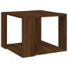 Brown Oak Coffee Table - 40x40x30 cm | Hipomarket UK