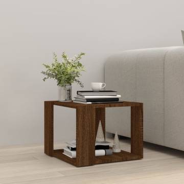 Brown Oak Coffee Table - 40x40x30 cm | Hipomarket UK