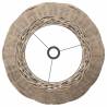 Charming Brown Wicker Ceiling Lamp Shade Ø50x30 cm