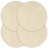  Placemats 4 pcs Plain Natural 38 cm Round Cotton Colour brown Quantity in Package 4 Material cotton 