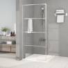 Walk-in Shower Wall Silver 90x195 cm | Clear ESG Glass