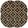  Placemats 4 pcs Black 38 cm Round Jute Colour black Quantity in Package 4 Material jute 