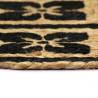 Handwoven Black Jute Placemats - 4 pcs - 38 cm Round