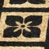 Handwoven Black Jute Placemats - 4 pcs - 38 cm Round