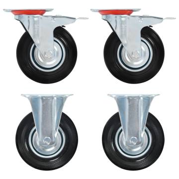 Casters 4 pcs 125 mm - Durable & Smooth Rolling | Hipomarket