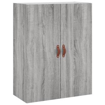 Elegant Highboard Grey Sonoma | 69.5x34x180 cm - Hipomarket