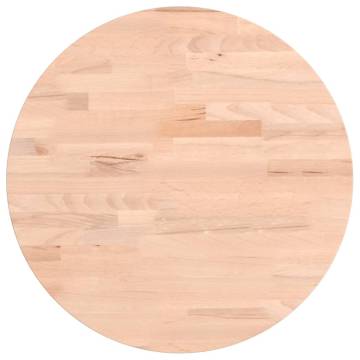 Round Solid Wood Beech Table Top Ø40x2.5 cm | HipoMarket