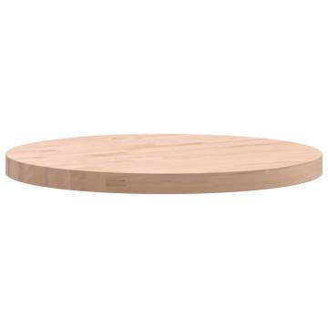 Round Solid Wood Beech Table Top Ø40x2.5 cm | HipoMarket