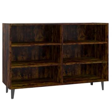 Industrial Smoked Oak Sideboard - 103.5x35x70 cm