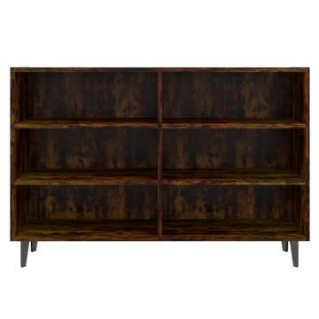 Industrial Smoked Oak Sideboard - 103.5x35x70 cm