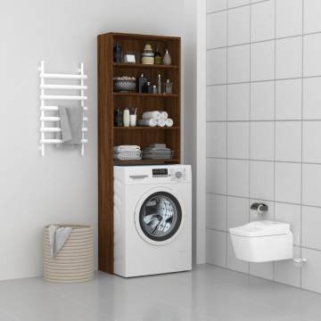 Washing Machine Cabinet Brown Oak - 64x24x190 cm | HipoMarket