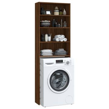 Washing Machine Cabinet Brown Oak - 64x24x190 cm | HipoMarket