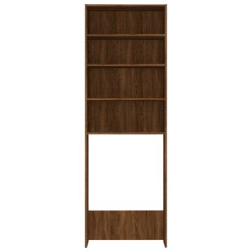 Washing Machine Cabinet Brown Oak - 64x24x190 cm | HipoMarket