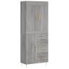 Highboard Grey Sonoma - Elegant Storage Solution | HipoMarket