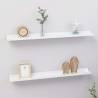 Wall Shelves 2 pcs High Gloss White 80x9x3 cm Colour high gloss white Size 80 x 9 x 3 cm Quantity in Package 2 Number of Pieces 1 