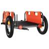 Bike Trailer - Orange Oxford Fabric & Iron | HipoMarket