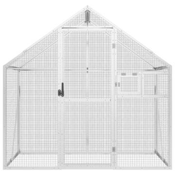 Aviary Silver 179x100x185 cm Aluminium - Durable & Spacious