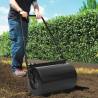 Lawn Roller Black 63 cm 50 L - Quality Garden Tool