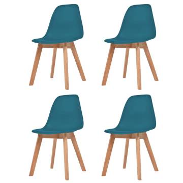 Elegant Turquoise Dining Chairs - Set of 4 | Hipo Market