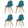  Dining Chairs 4 pcs Turquoise Plastic Colour turquoise Quantity in Package 4 