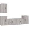 5 Piece Grey Sonoma TV Cabinet Set | Stylish Storage Solution