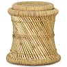 Stools 2 pcs Bamboo and Jute - Natural Charm for Any Setting